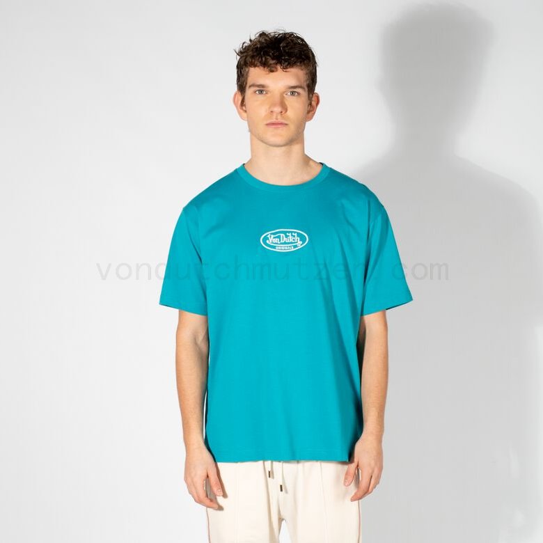 (image for) outlet Von Dutch Originals -Lennie T-Shirt, petrol F08161034-01252 Online Verkaufen